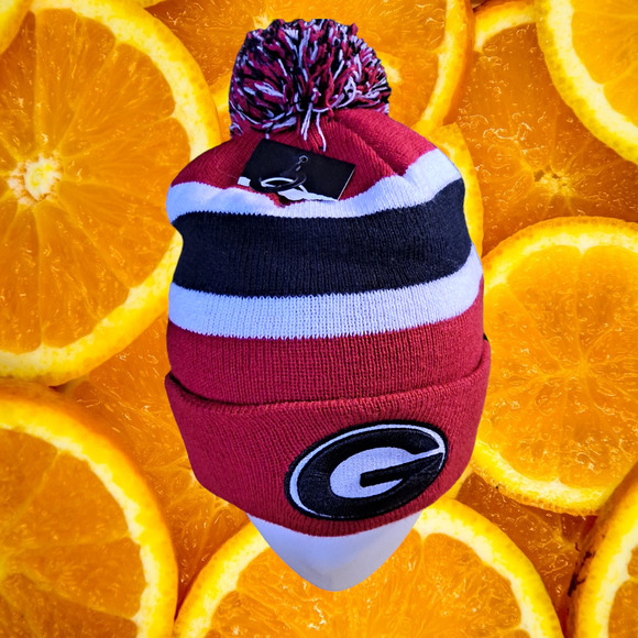 New 47 Georgia Bulldogs‎ Pom Pom Knit Hat - Picture 1 of 4